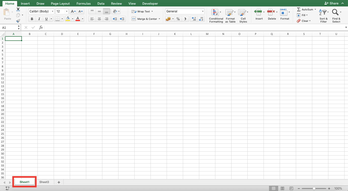 Cara Memunculkan Sheet Pada Excel - Screenshot Langkah 2-4