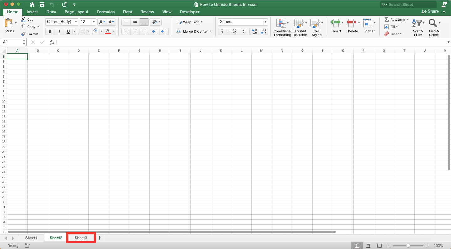 Cara Memunculkan Sheet Pada Excel - Screenshot Langkah Memunculkan Sheet Very Hidden, Langkah 5