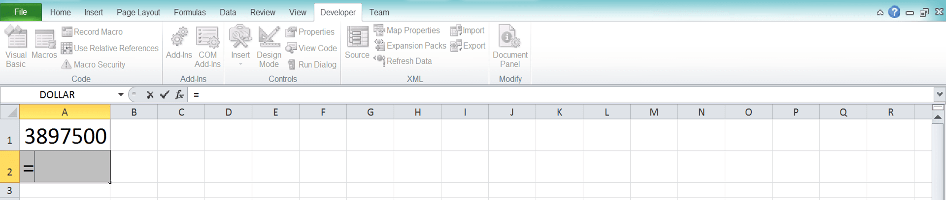 Rumus terbilang excel - Screenshot Langkah 3-1