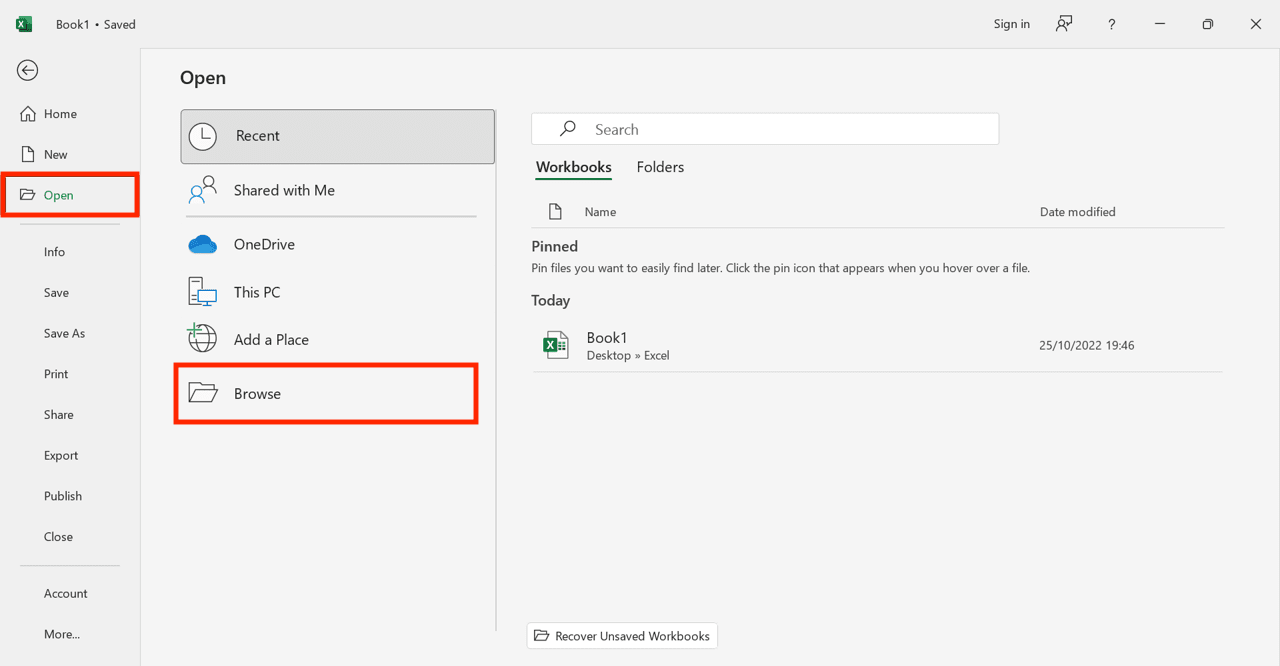 Pengertian Workbook Adalah; Definisi, Fungsi, dan Penggunaannya di Excel - Screenshot Langkah Cara Membuka Workbook di Excel 2
