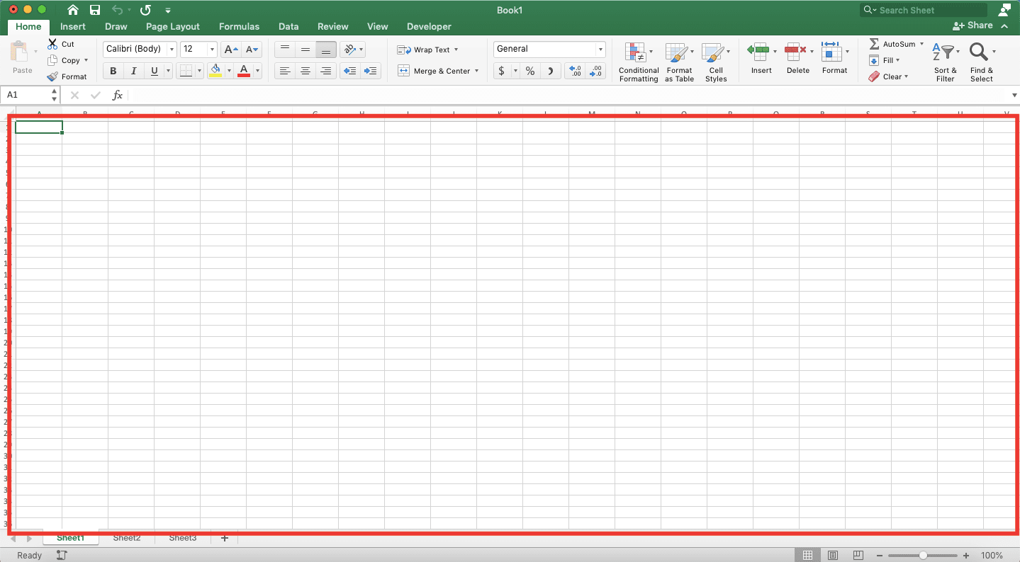 Perbedaan & Pengertian Worksheet (Sheet) dan Workbook di Excel - Screenshot Contoh Worksheet di Excel