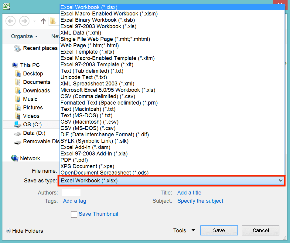 Ekstensi File XLSX Adalah; Definisi, Fungsi, dan Cara Menggunakannya - Screenshot Langkah 4, Konversi Format File XLSX dengan Save As Excel