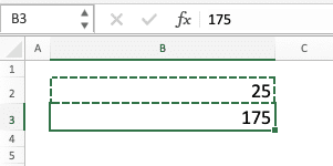 Multiplication in Excel and All Its Formulas & Functions - Screenshot of the Multiplication Result Using Paste Special Feature