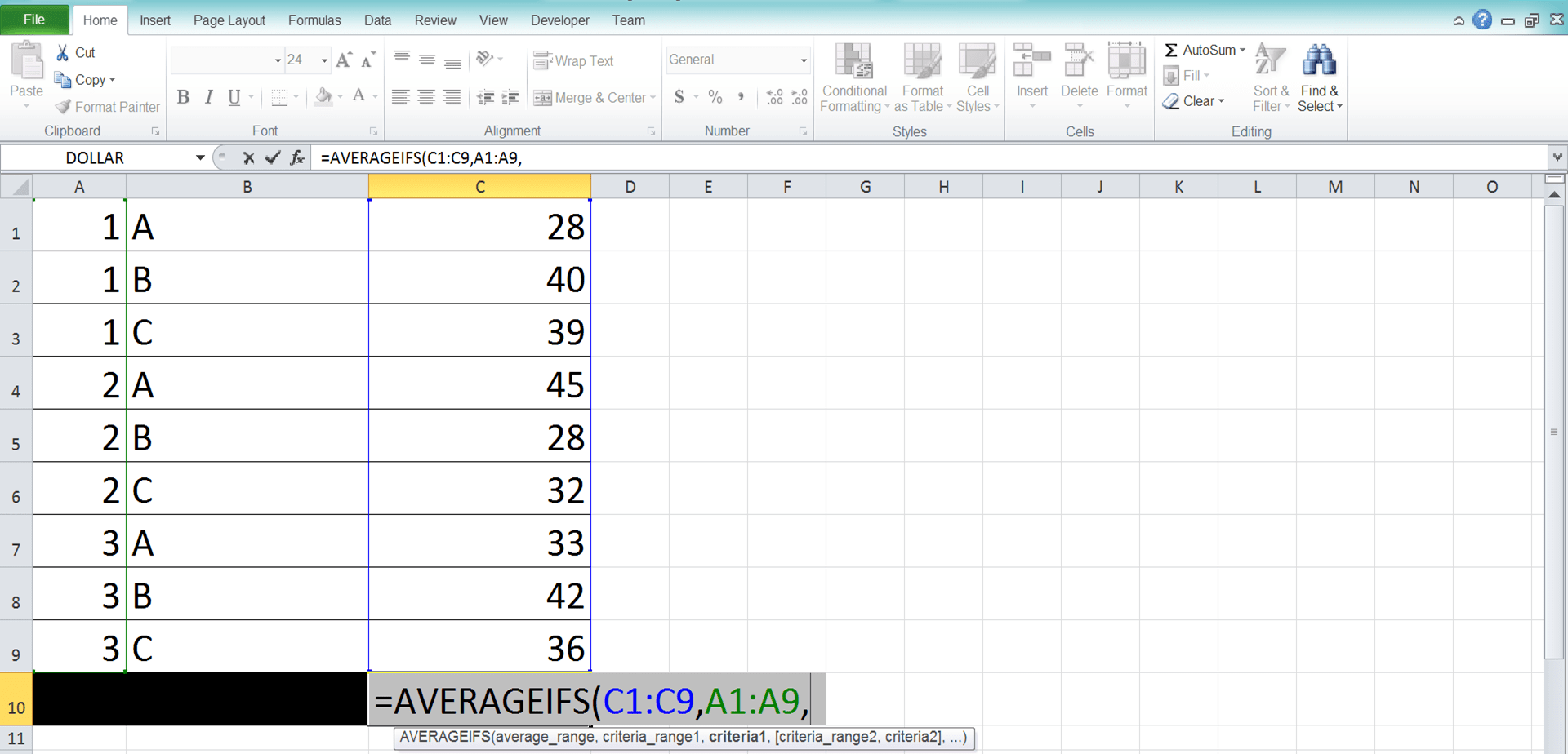 How to Use the AVERAGEIFS Function in Excel: Usabilities, Examples, and Writing Steps - Screenshot of Step 4