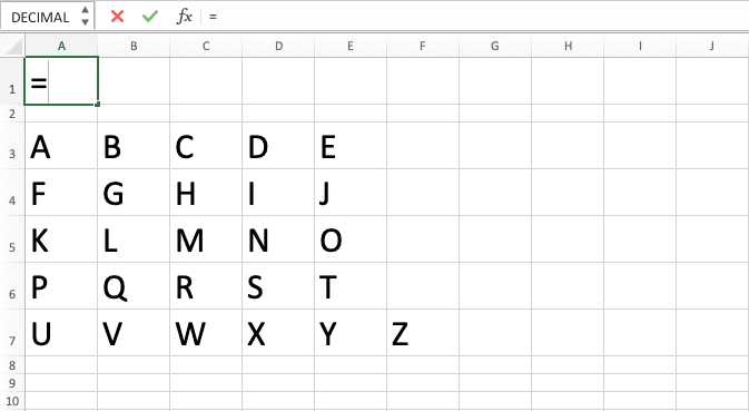 CONCAT Excel Formula: Functions, Examples, and How to Use - Screenshot of Step 1