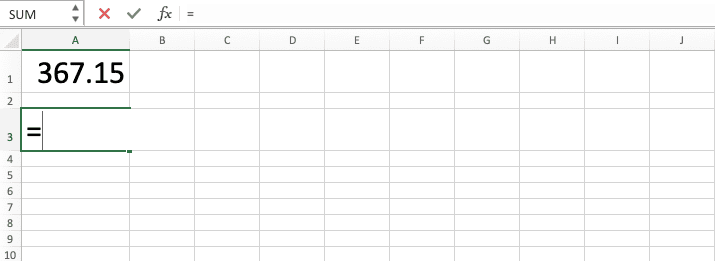 How to Use Excel FLOOR Function: Usabilities, Examples, and Writing Steps - Screenshot of Step 1