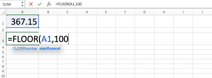 How to Use Excel FLOOR Function: Usabilities, Examples, and Writing Steps - Screenshot of Step 4