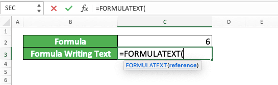 How to Use the FORMULATEXT Formula in Excel: Functions, Examples, and Writing Steps - Screenshot of Step 2