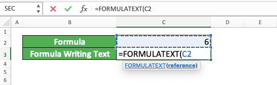 How to Use the FORMULATEXT Formula in Excel: Functions, Examples, and Writing Steps - Screenshot of Step 3