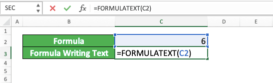 How to Use the FORMULATEXT Formula in Excel: Functions, Examples, and Writing Steps - Screenshot of Step 4