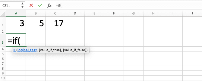 How to Combine IF AND Formulas in Excel - Screenshot of Step 2