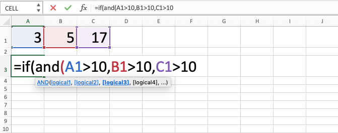 How to Combine IF AND Formulas in Excel - Screenshot of Step 4