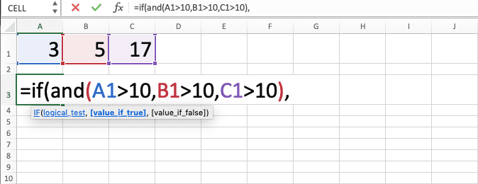 How to Combine IF AND Formulas in Excel - Screenshot of Step 5
