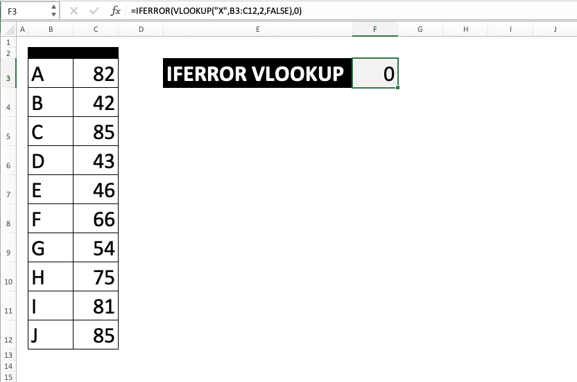 Using IFERROR VLOOKUP Combination in Excel - Screenshot of Step 12-1