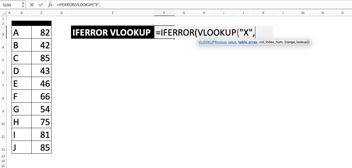 Using IFERROR VLOOKUP Combination in Excel - Screenshot of Step 4