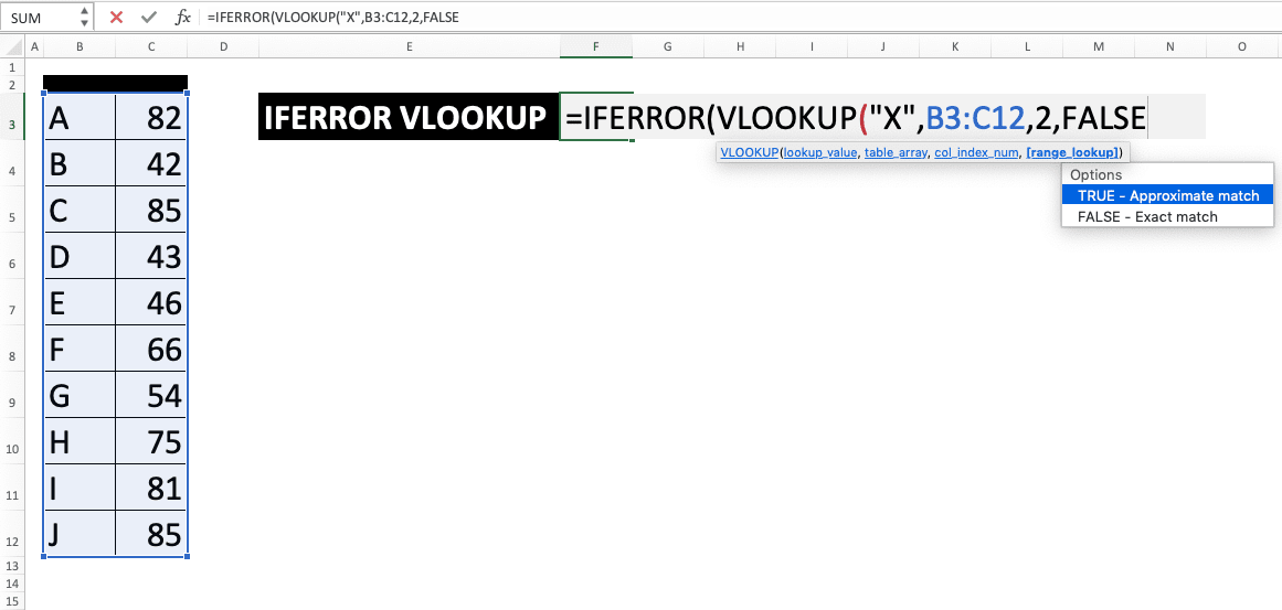 Using IFERROR VLOOKUP Combination in Excel - Screenshot of Step 7
