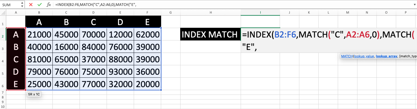 How to Use INDEX MATCH in Excel: Functions, Examples, and Writing Steps - Screenshot of Step 10