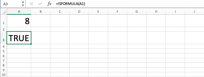 ISFORMULA Excel Formula - Screenshot of Step 6