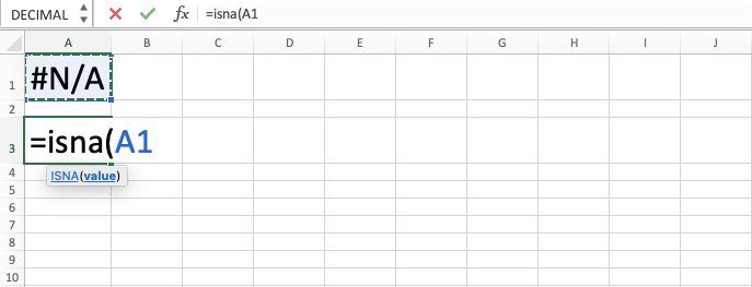 How to Use ISNA Excel Formula: Functions, Examples and Writing Steps - Screenshot of Step 3
