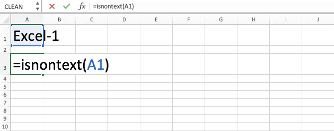 How to Use the ISNONTEXT Function in Excel: Usabilities, Examples, and Writing Steps - Screenshot of Step 4