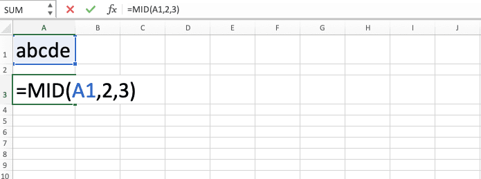 How to Use the MID Function in Excel: Usabilities, Examples, and Its Writing Steps - Screenshot of Step 6