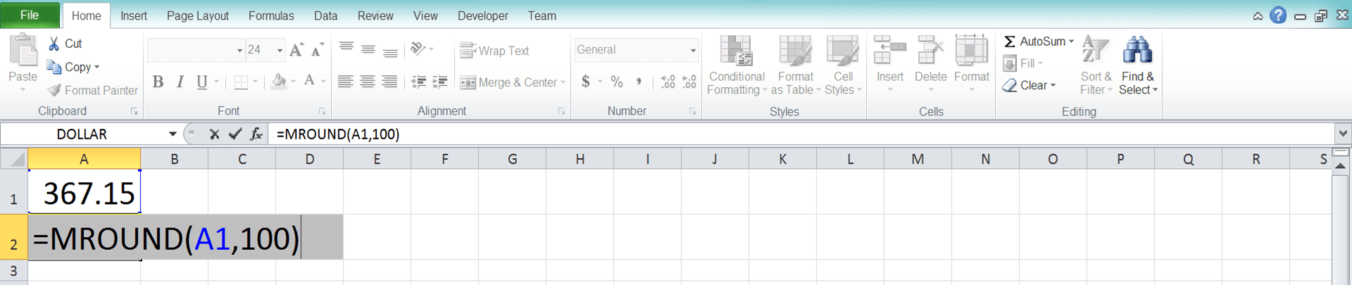 How to Use the MROUND Excel Formula: Functions, Examples, and Writing Steps - Screenshot of Step 5