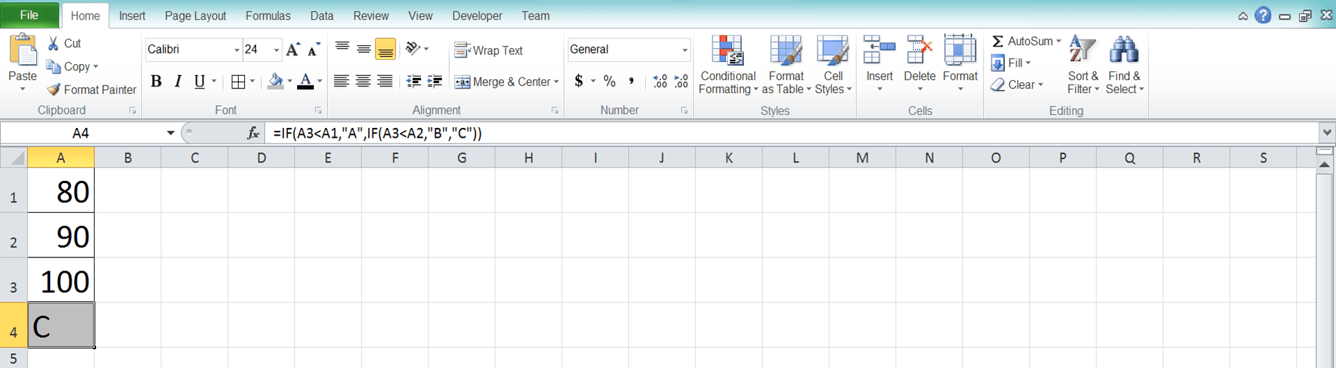 Nested/Multiple IF Statements in Excel: Function, Example, and How to Use - Screenshot of Step 9
