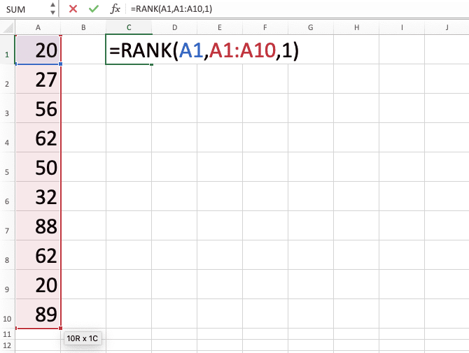 How to Use Excel RANK Formula: Functions, Examples, and How to Use - Screenshot of Step 6