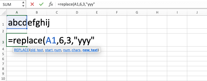 How to Use the REPLACE Function in Excel: Usabilities, Examples, and Writing Steps - Screenshot of Step 6