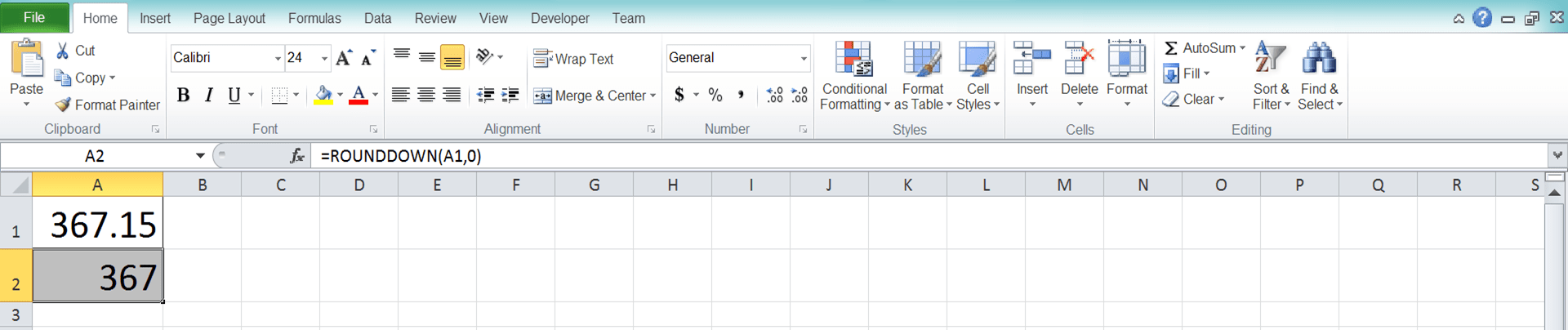 Excel ROUNDDOWN Formula: Functions, Examples, and How to Use - Screenshot of Step 7