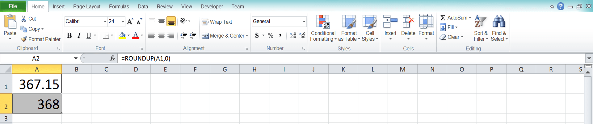 Excel ROUNDUP Formula: Functions, Examples, and How to Use - Screenshot of Step 7