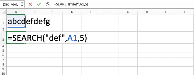 How to Use the SEARCH Function in Excel: Usabilities, Examples, and Writing Steps - Screenshot of Step 6