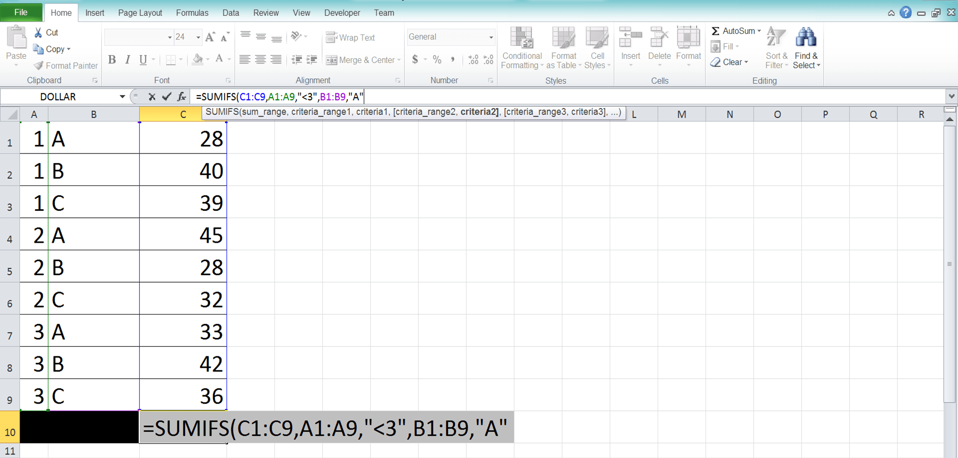 How to Use SUMIFS Excel Formula: Function, Examples, and Writing Steps - Screenshot of Step 6