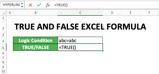 How to Use TRUE and FALSE Formulas in Excel: Function, Example, and Writing - Screenshot of Step 1-3