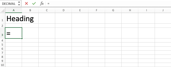 How to Use UPPER Excel Formula - Screenshot of Step 1