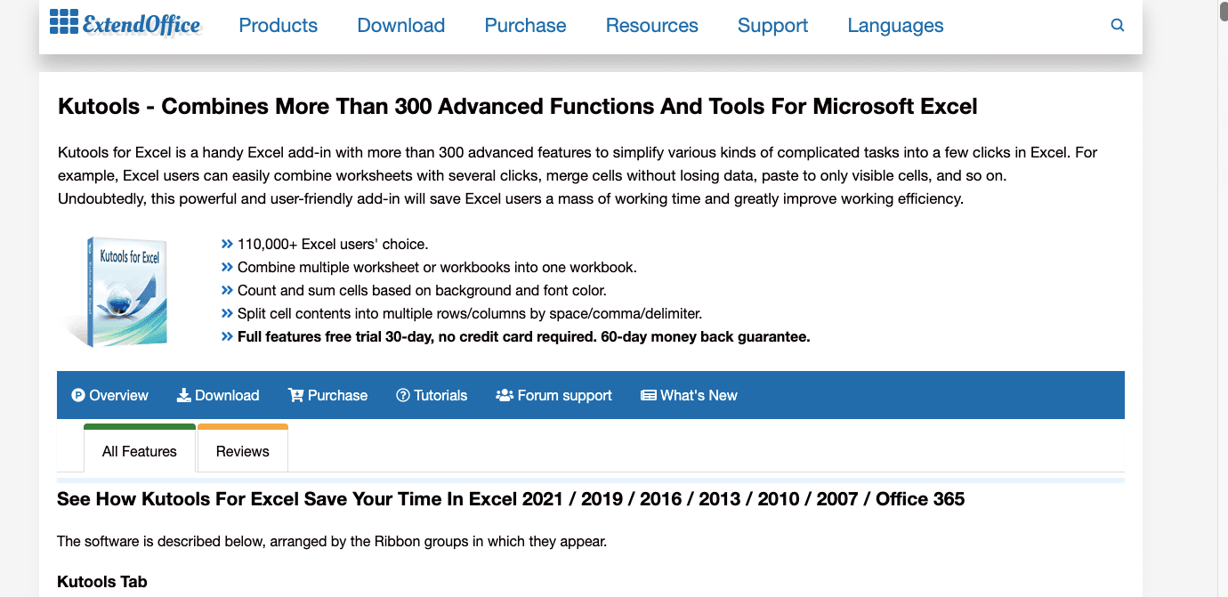 5 Best Ablebits Alternatives of 2024 - Kutools for Excel Screenshot