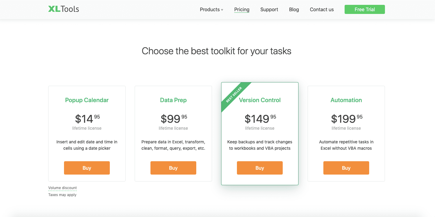 5 Best Ablebits Alternatives of 2025 - XLTools Pricing Screenshot