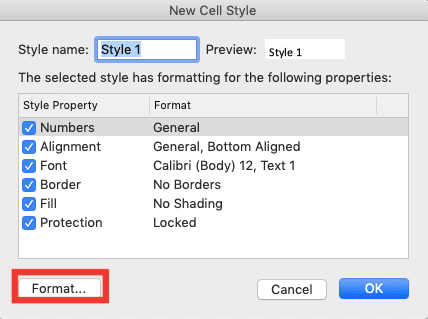 How to Add Borders in Excel - Screenshot of Creating and Saving a Custom Border Style, Step 2