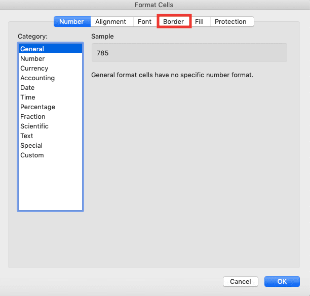 How to Add Borders in Excel - Screenshot of Step 3-3