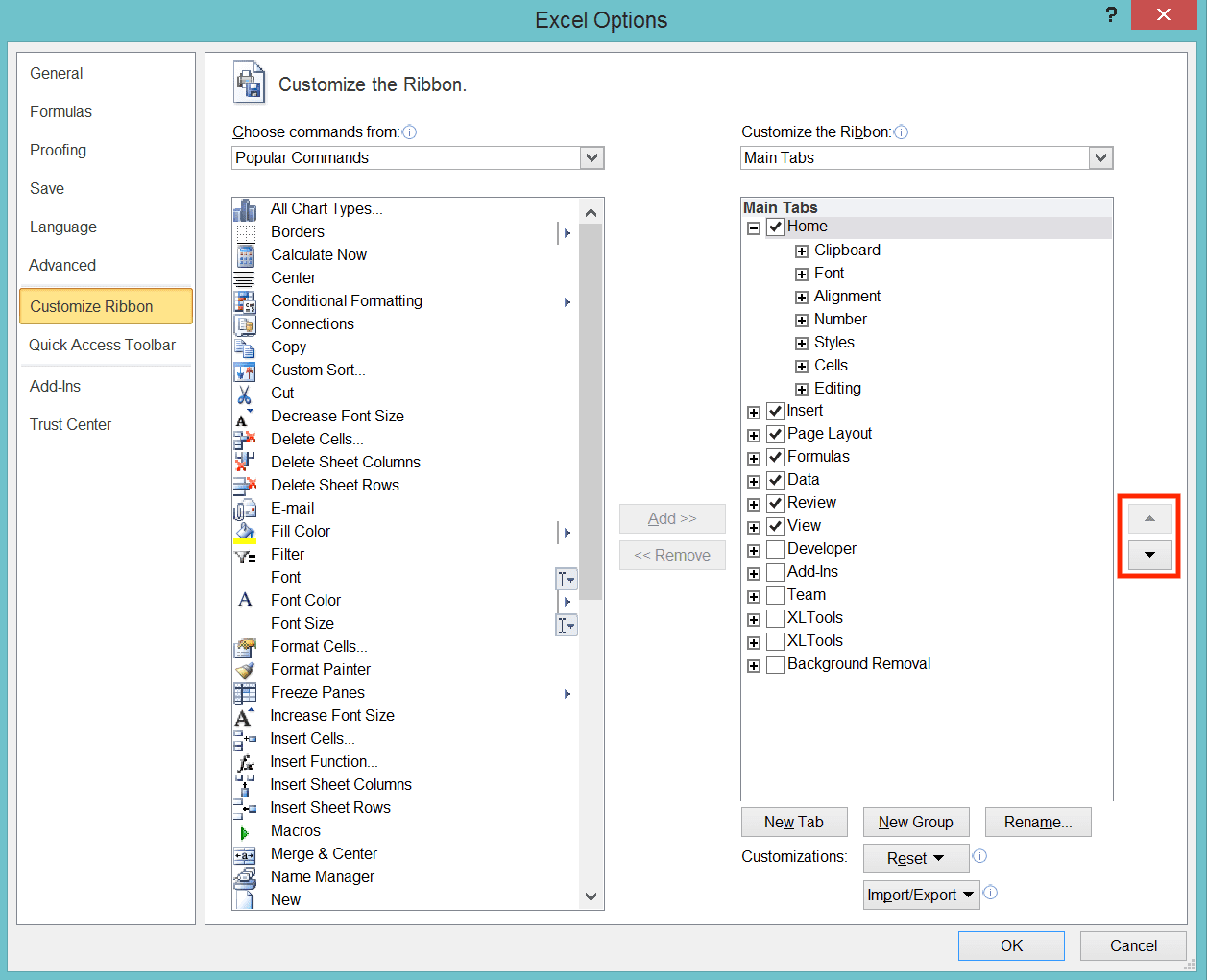 How to Add the Developer Tab in Excel - Screenshot of Step 3-2