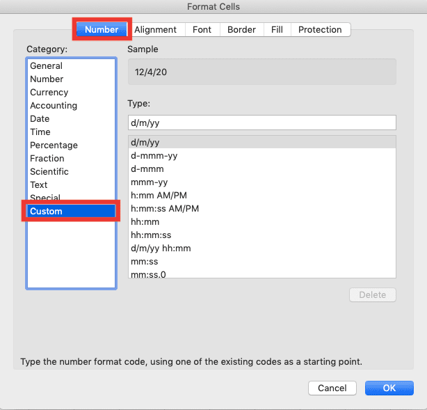 How to Change Date Format in Excel - Screenshot of Step 2-3