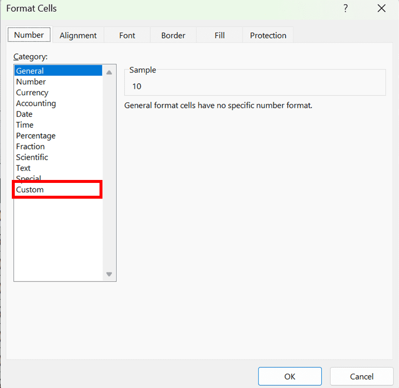 How to Convert Number to Percentage in Excel Without Multiplying It by 100 - Screenshot of How to Convert Number to Percentage in Excel Without Multiplying It by 100 with the Custom Format Method, Step 3