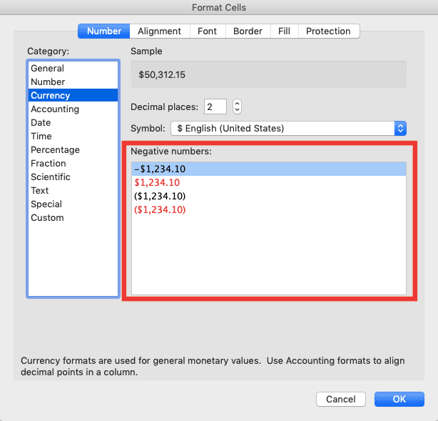 How to Create/Add a Currency Symbol in Excel - Screenshot of Step 1-6