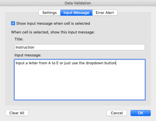Data Validation in Excel: Functions and How to Use It - Screenshot of Creating Data Validation, Step 4