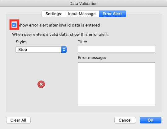 How to Create a Drop-down List in Excel - Screenshot of the Creation of a Drop-down List with a Default Value, Step 5