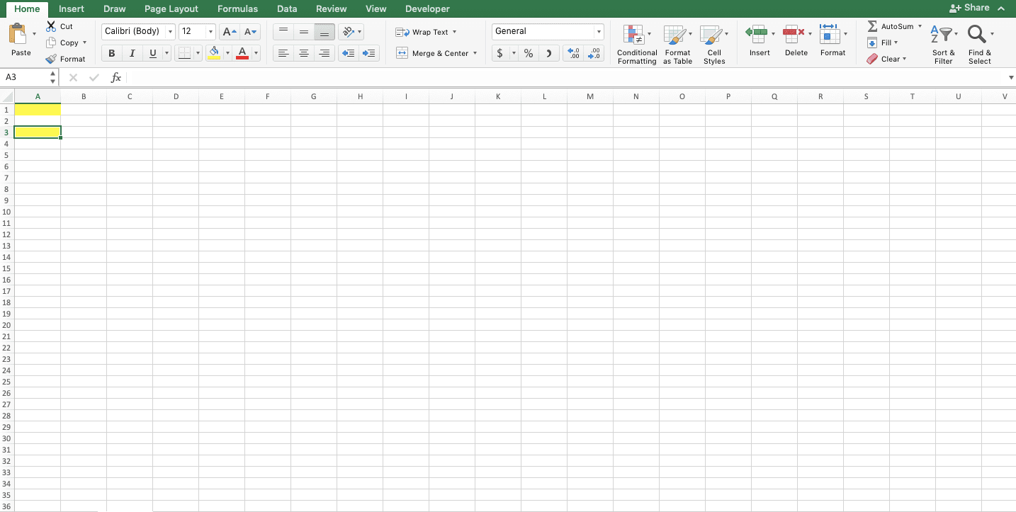 Using F4 Excel Shortcuts - Screenshot of The Example for the Second F4 Function