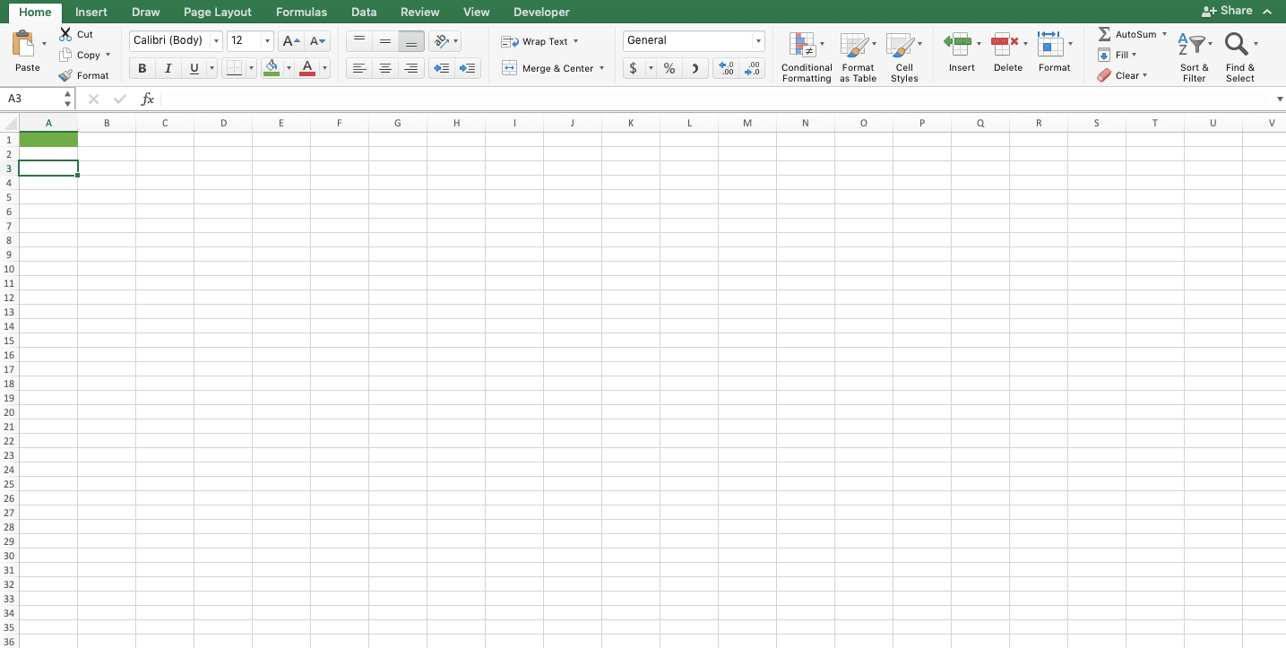 Using F4 Excel Shortcuts - Screenshot of Step 2-1