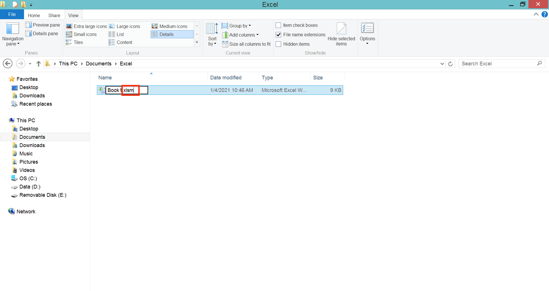 Excel File Extension and Format: A Complete Guide - Screenshot of Step 1-4