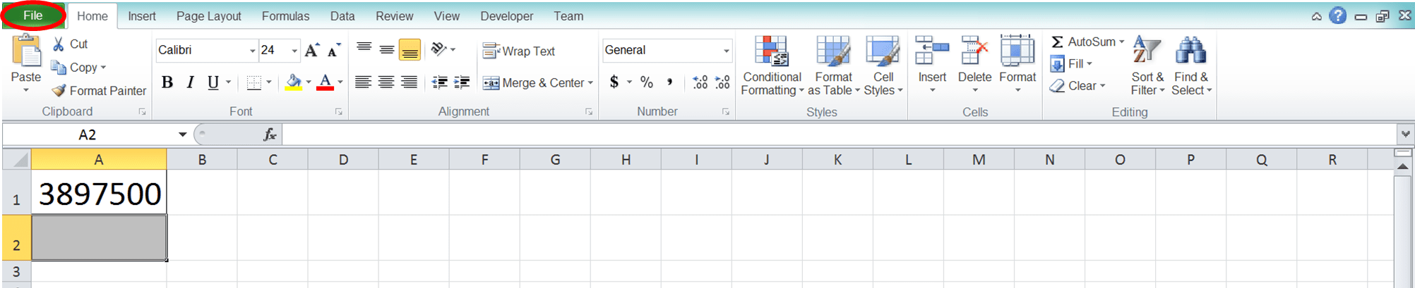 How to Convert Number to Words in Excel - Screenshot of Step 1-1