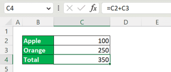 How to Remove #VALUE! Error in Excel - Screenshot of the Solution Implementation Example of a #VALUE Error Because of Numbers Written as Text